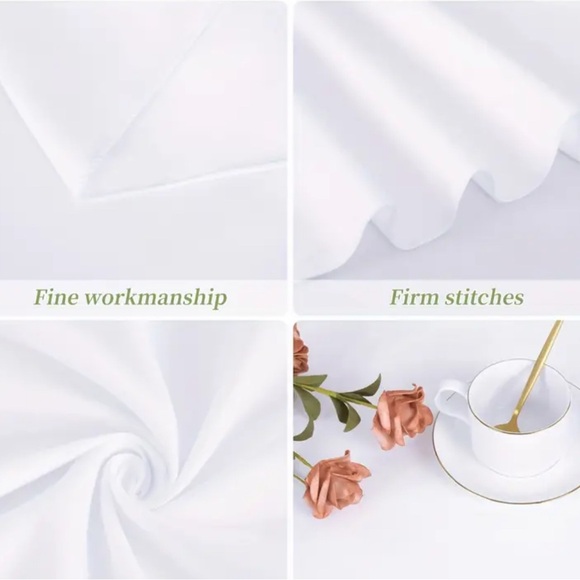 70” Round White Tablecloth (9 pack) - Picture 4 of 4